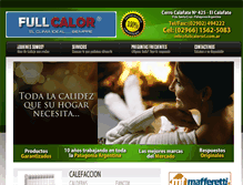 Tablet Screenshot of fullcalorsrl.com.ar